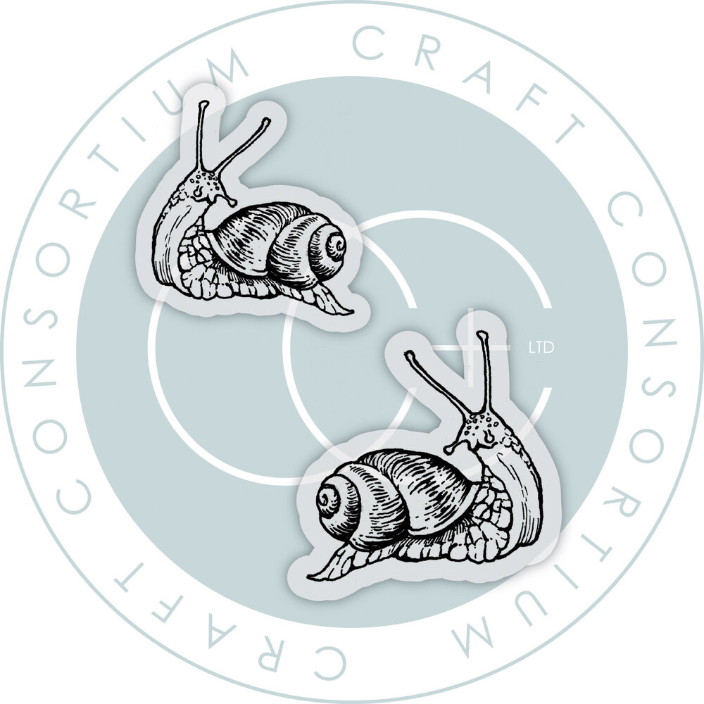 Craft Consortium Fairies A6 Clear Stamp Snails (CCLGSTMP006)