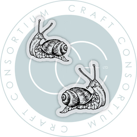 Craft Consortium Fairies A6 Clear Stamp Snails (CCLGSTMP006)