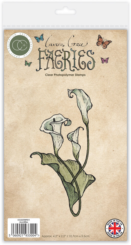 Craft Consortium Fairies A6 Clear Stamp Arumlillies (CCLGSTMP011) Craft Consortium Fairies A6 Clear Stamp Arumlillies (CCLGSTMP011)