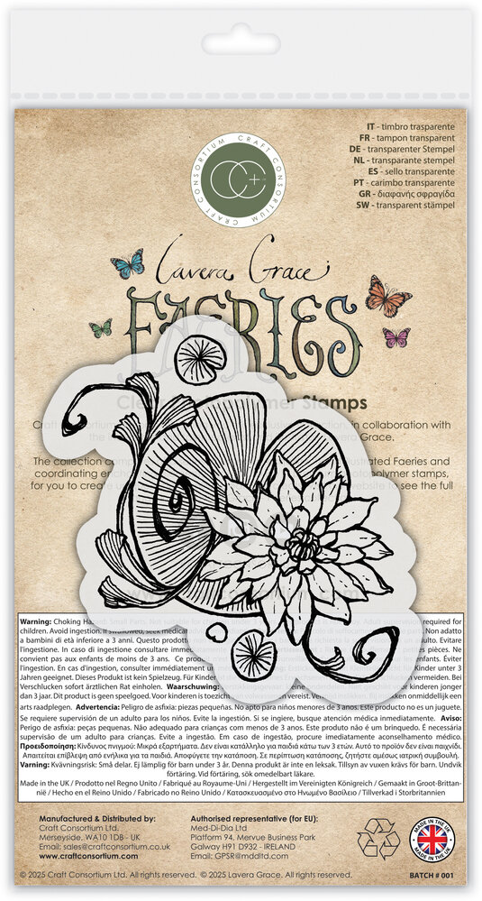 Craft Consortium Fairies A6 Clear Stamp Lily Pad (CCLGSTMP014) Craft Consortium Fairies A6 Clear Stamp Lily Pad (CCLGSTMP014)