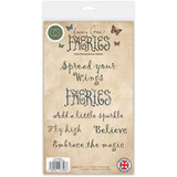 Craft Consortium Fairies A6 Clear Stamp Sentiments (CCLGSTMP017)*