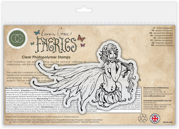 Craft Consortium Fairies A6 Clear Stamp Brushing (CCLGSTMP019) Craft Consortium Fairies A6 Clear Stamp Brushing (CCLGSTMP019)