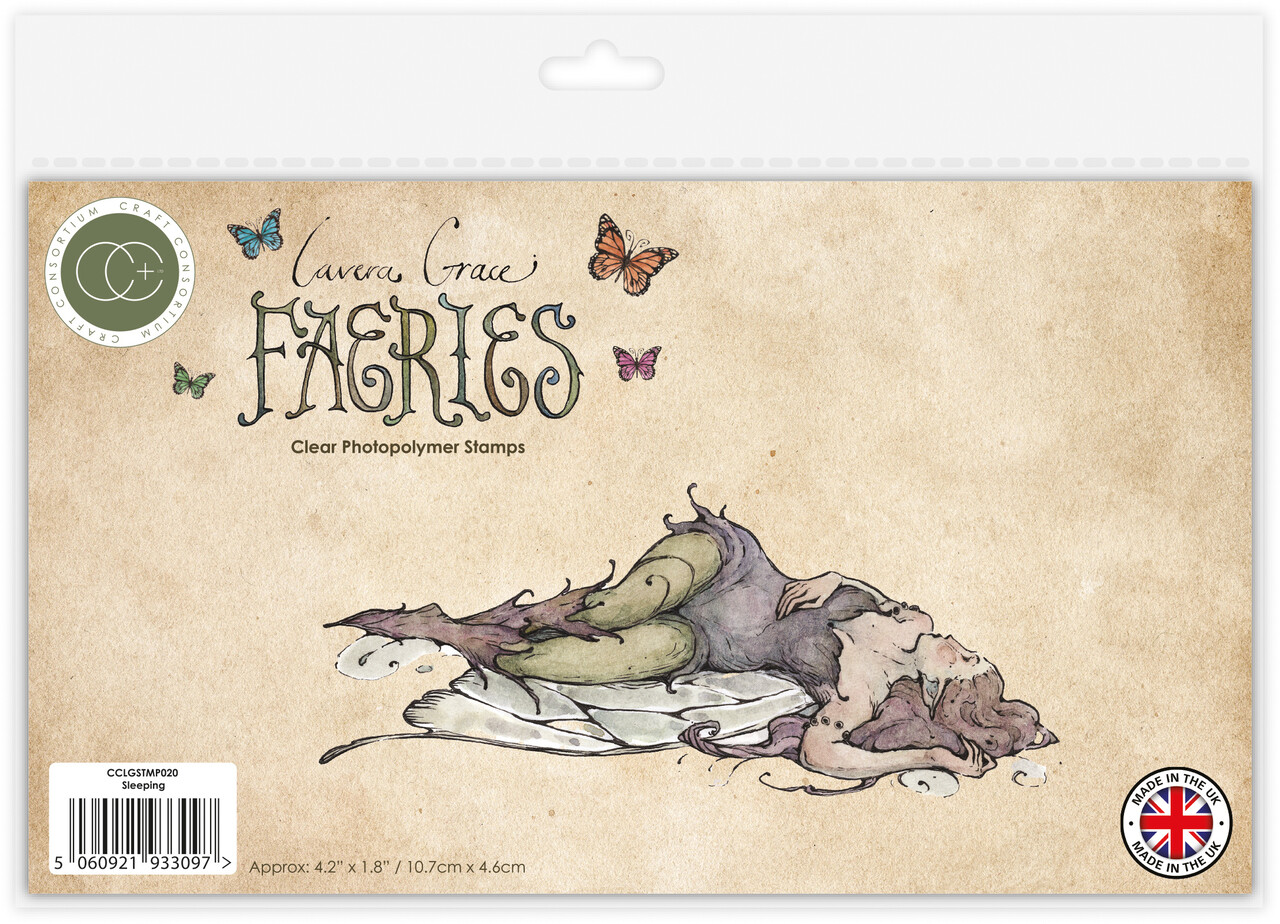 Craft Consortium Fairies A6 Clear Stamp Sleeping (CCLGSTMP020) Craft Consortium Fairies A6 Clear Stamp Sleeping (CCLGSTMP020)