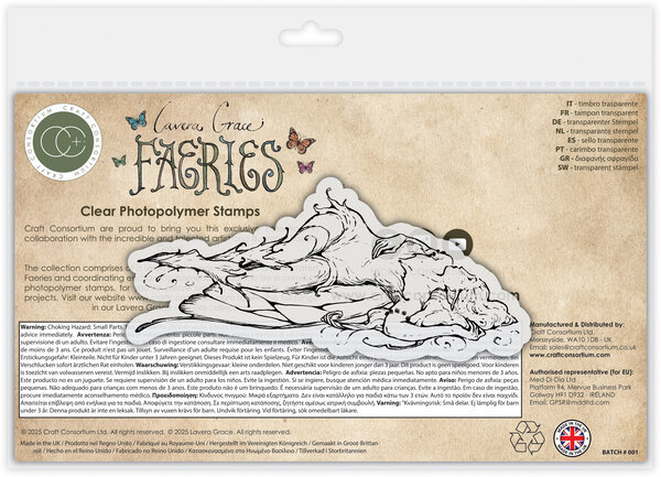 Craft Consortium Fairies A6 Clear Stamp Sleeping (CCLGSTMP020) Craft Consortium Fairies A6 Clear Stamp Sleeping (CCLGSTMP020)