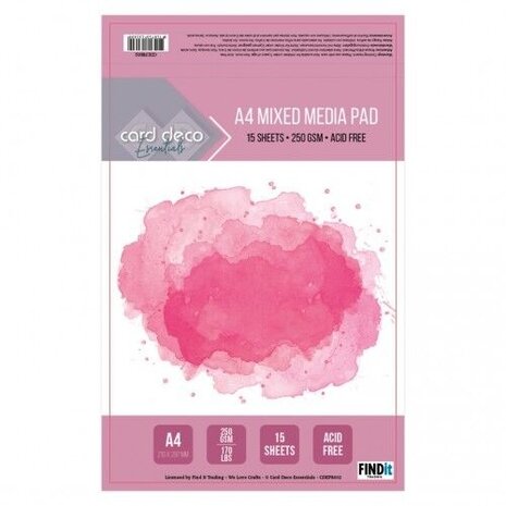 Card Deco Mixed Media Pad A4 (CDEPB002) Card Deco Mixed Media Pad A4 (CDEPB002)