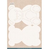 Card Deco Folding Card Stencil Teddy (CDEST064)