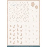 Card Deco Mixed Media Stencil Teddy Party (CDEST065)