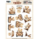Berrie's Beauties Teddy 3D Push Out Transport (SB11013)