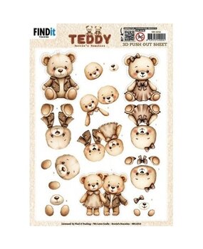 Berrie's Beauties Teddy 3D Push Out Together (SB11016) Berrie's Beauties Teddy 3D Push Out Together (SB11016)