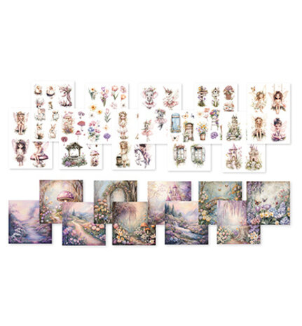 Dutch Doobadoo Woodland Springs A4 Collage Paperset (473.005.077)