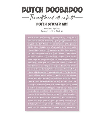 Dutch Doobadoo Dutch Sticker Art A5 Woodland Springs (491.200.037) Dutch Doobadoo Dutch Sticker Art A5 Woodland Springs (491.200.037)