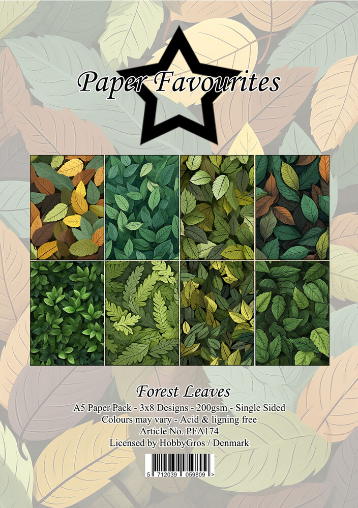 Paper Favourites Forest Leaves A5 Paper Pad (PFA174) Paper Favourites Forest Leaves A5 Paper Pad (PFA174)