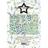 Paper Favourites Vintage Green Leaves A5 Paper Pad (PFA176)