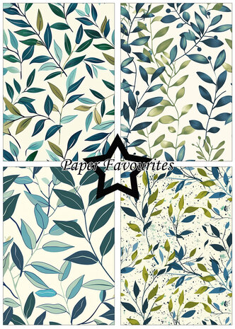 Paper Favourites Vintage Green Leaves A5 Paper Pad (PFA176) Paper Favourites Vintage Green Leaves A5 Paper Pad (PFA176)