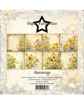 Paper Favourites Buttercup 6x6 Inch Paper Pad (PF532) Paper Favourites Buttercup 6x6 Inch Paper Pad (PF532)