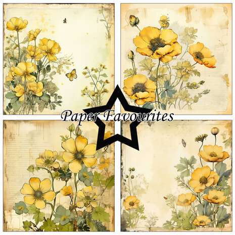 Paper Favourites Buttercup 6x6 Inch Paper Pad (PF532) Paper Favourites Buttercup 6x6 Inch Paper Pad (PF532)