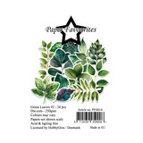 Paper Favourites Die-Cuts Green Leaves #2 (PFD014)
