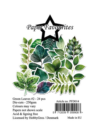Paper Favourites Die-Cuts Green Leaves #2 (PFD014) Paper Favourites Die-Cuts Green Leaves #2 (PFD014)