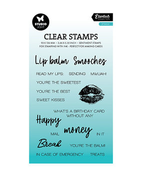 Studio Light Essentials Clear Stamps Lip Balm (SL-ES-STAMP820) Studio Light Essentials Clear Stamps Lip Balm (SL-ES-STAMP820)