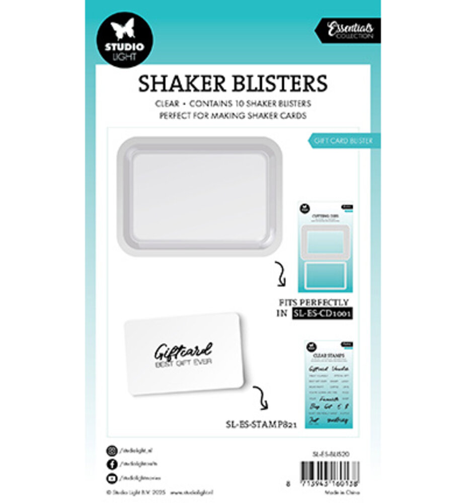 Studio Light Essentials Shaker Blisters Gift Card (SL-ES-BLIS20) Studio Light Essentials Shaker Blisters Gift Card (SL-ES-BLIS20)