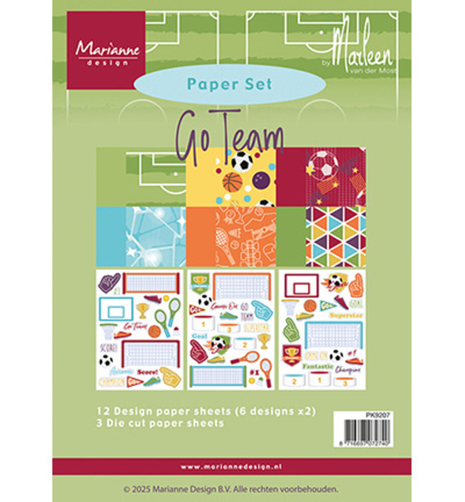 Marianne Design Go Team A5 Paper Set (PK9207)