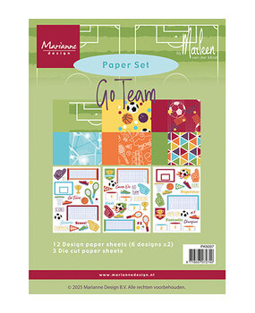 Marianne Design Go Team A5 Paper Set (PK9207)