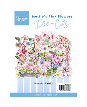 Marianne Design Die-cuts Pink Flowers (VK9626)