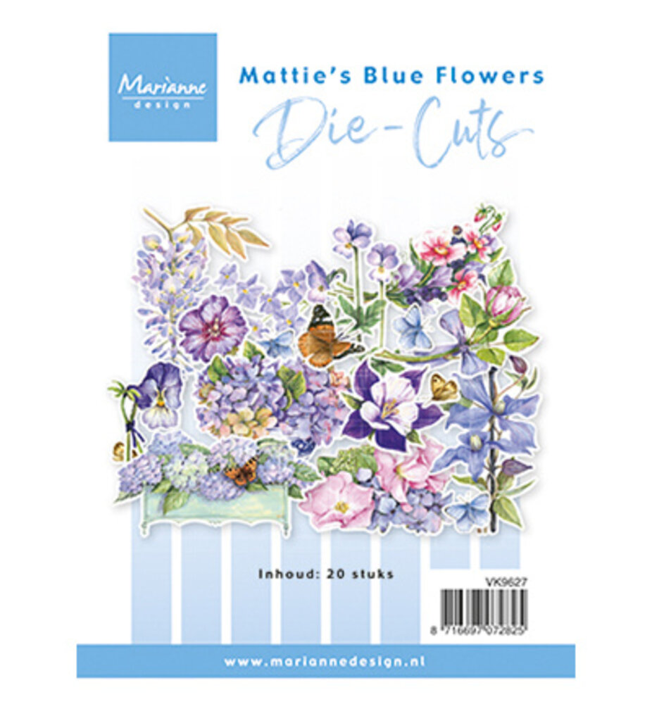 Marianne Design Die-cuts Blue Flowers (VK9627) Marianne Design Die-cuts Blue Flowers (VK9627)