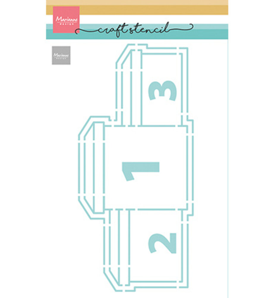 Marianne Design Craft Stencil A5 Winner's Podium (PS8186) Marianne Design Craft Stencil A5 Winner's Podium (PS8186)