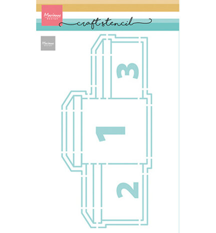 Marianne Design Craft Stencil A5 Winner's Podium (PS8186) Marianne Design Craft Stencil A5 Winner's Podium (PS8186)