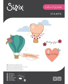 Sizzix Catherine Pooler Clear Stamps Up and Away (666829) Sizzix Catherine Pooler Clear Stamps Up and Away (666829)