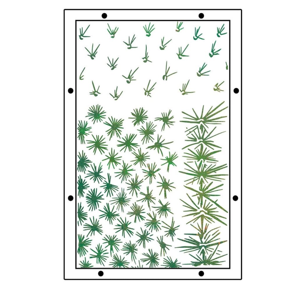 Sizzix Studio Vic Hollins Stencil & Stamp Western (666854)