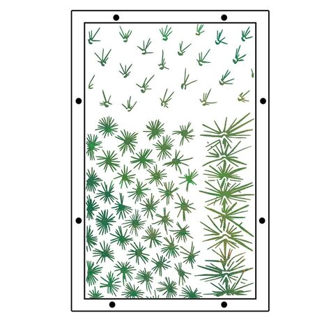 Sizzix Studio Vic Hollins Stencil & Stamp Western (666854)