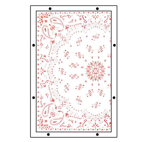 Sizzix Studio Vic Hollins Stencil & Stamp Western (666854)