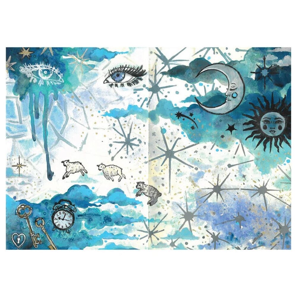 Sizzix Studio Vic Hollins Stencil & Stamp Dreamscape (666855)