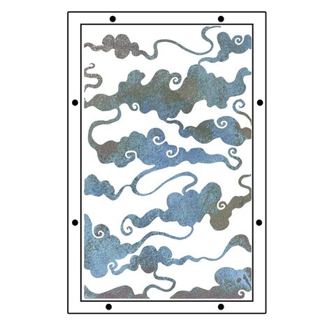 Sizzix Studio Vic Hollins Stencil & Stamp Dreamscape (666855)