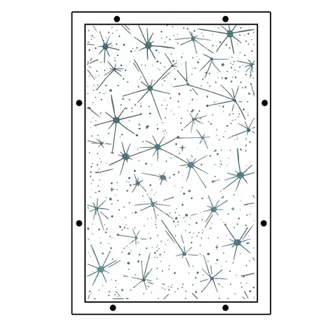 Sizzix Studio Vic Hollins Stencil & Stamp Dreamscape (666855)