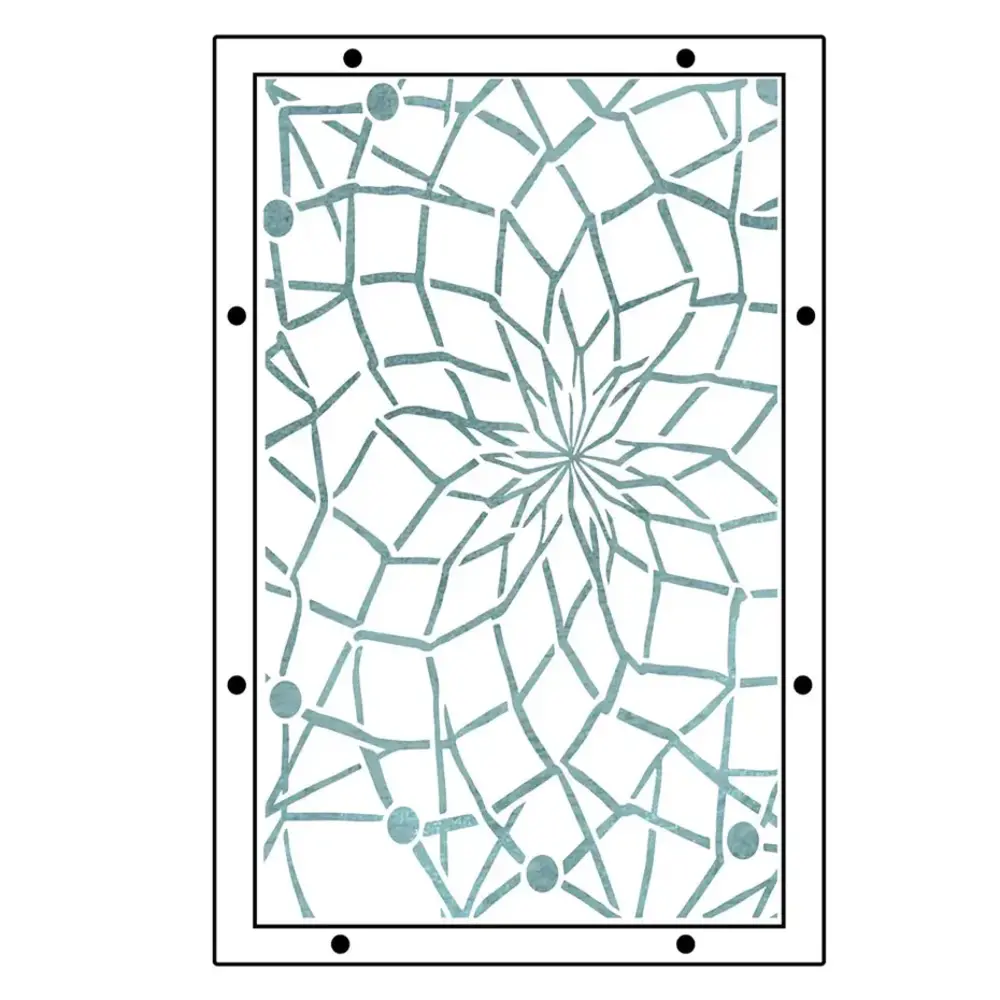 Sizzix Studio Vic Hollins Stencil & Stamp Dreamscape (666855)