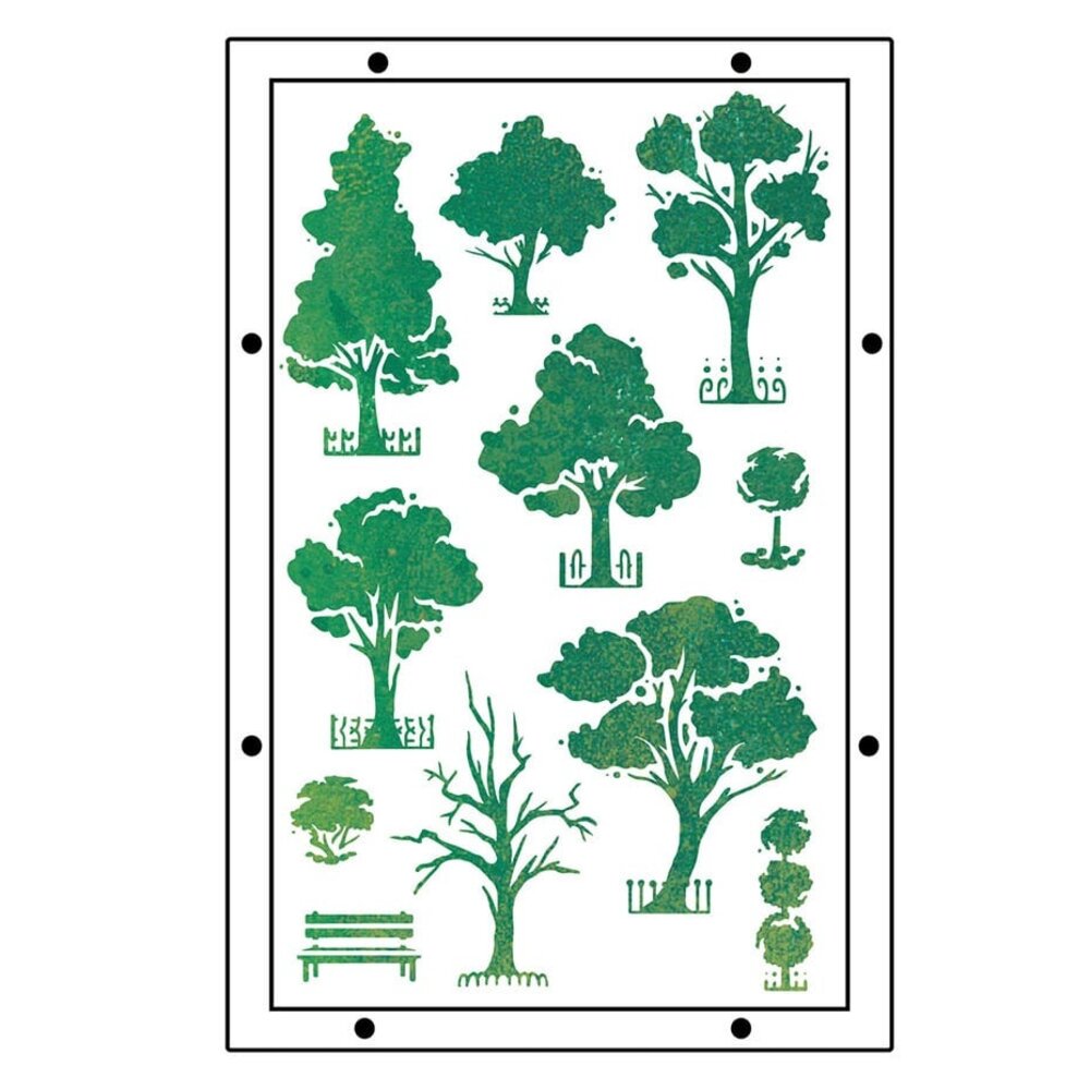 Sizzix Studio Vic Hollins Stencil & Stamp City Life (666856) Sizzix Studio Vic Hollins Stencil & Stamp City Life (666856)