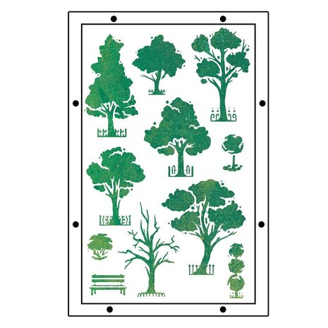 Sizzix Studio Vic Hollins Stencil & Stamp City Life (666856) Sizzix Studio Vic Hollins Stencil & Stamp City Life (666856)