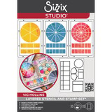 Sizzix Studio Vic Hollins Stencil & Stamp Artist Tools (666762)
