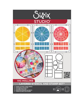 Sizzix Studio Vic Hollins Stencil & Stamp Artist Tools (666762)
