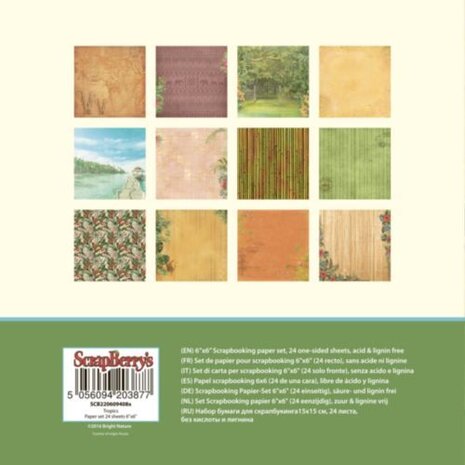 ScrapBerry's Tropics 6x6 Inch Paper Pack