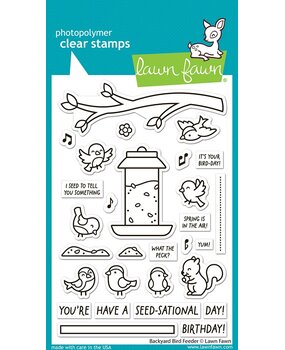 Lawn Fawn Backyard Bird Feeder Clear Stamps (LF3707) Lawn Fawn Backyard Bird Feeder Clear Stamps (LF3707)