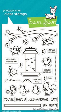 Lawn Fawn Backyard Bird Feeder Clear Stamps (LF3707) Lawn Fawn Backyard Bird Feeder Clear Stamps (LF3707)
