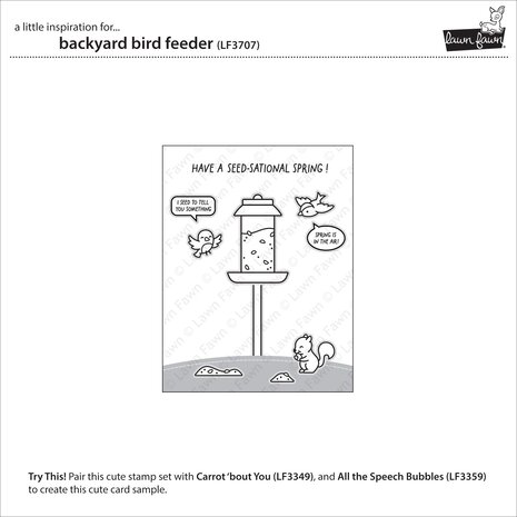 Lawn Fawn Backyard Bird Feeder Clear Stamps (LF3707) Lawn Fawn Backyard Bird Feeder Clear Stamps (LF3707)