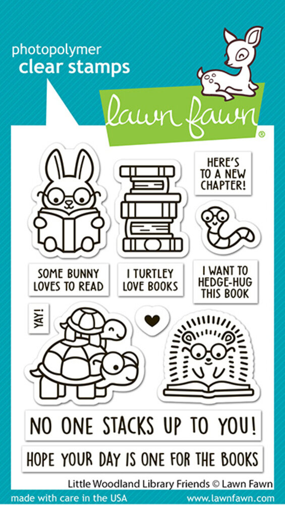 Lawn Fawn Little Woodland Library Friends Clear Stamps (LF3713)
