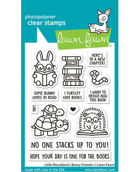 Lawn Fawn Little Woodland Library Friends Clear Stamps (LF3713)
