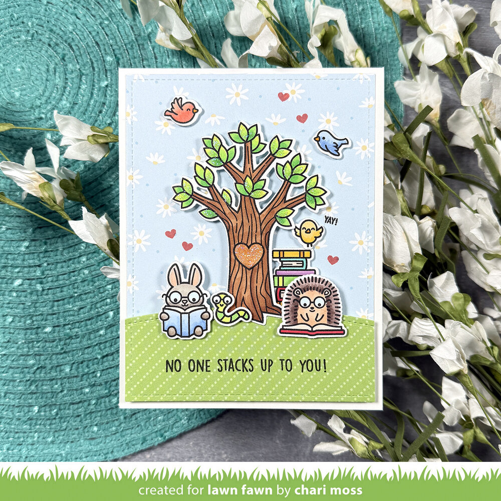 Lawn Fawn Little Woodland Library Friends Clear Stamps (LF3713)