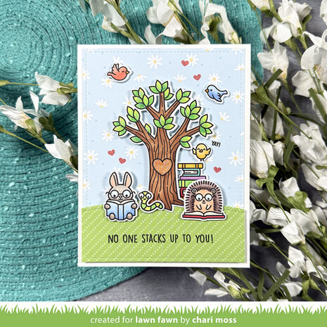 Lawn Fawn Little Woodland Library Friends Clear Stamps (LF3713)
